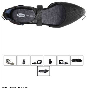 Dr Scholl’s black flats!